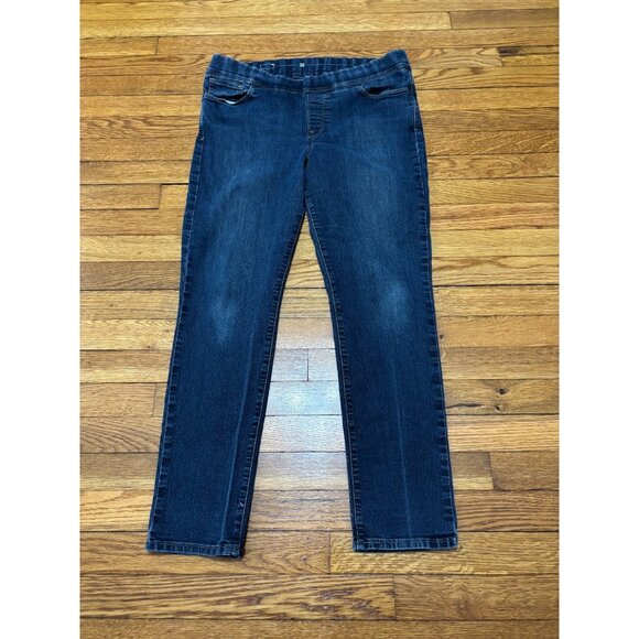 Levi's Womens Pull On Skinny Jeans Size 32 Dark Wash Blue Elastic Waist Denim - Picture 1 of 7